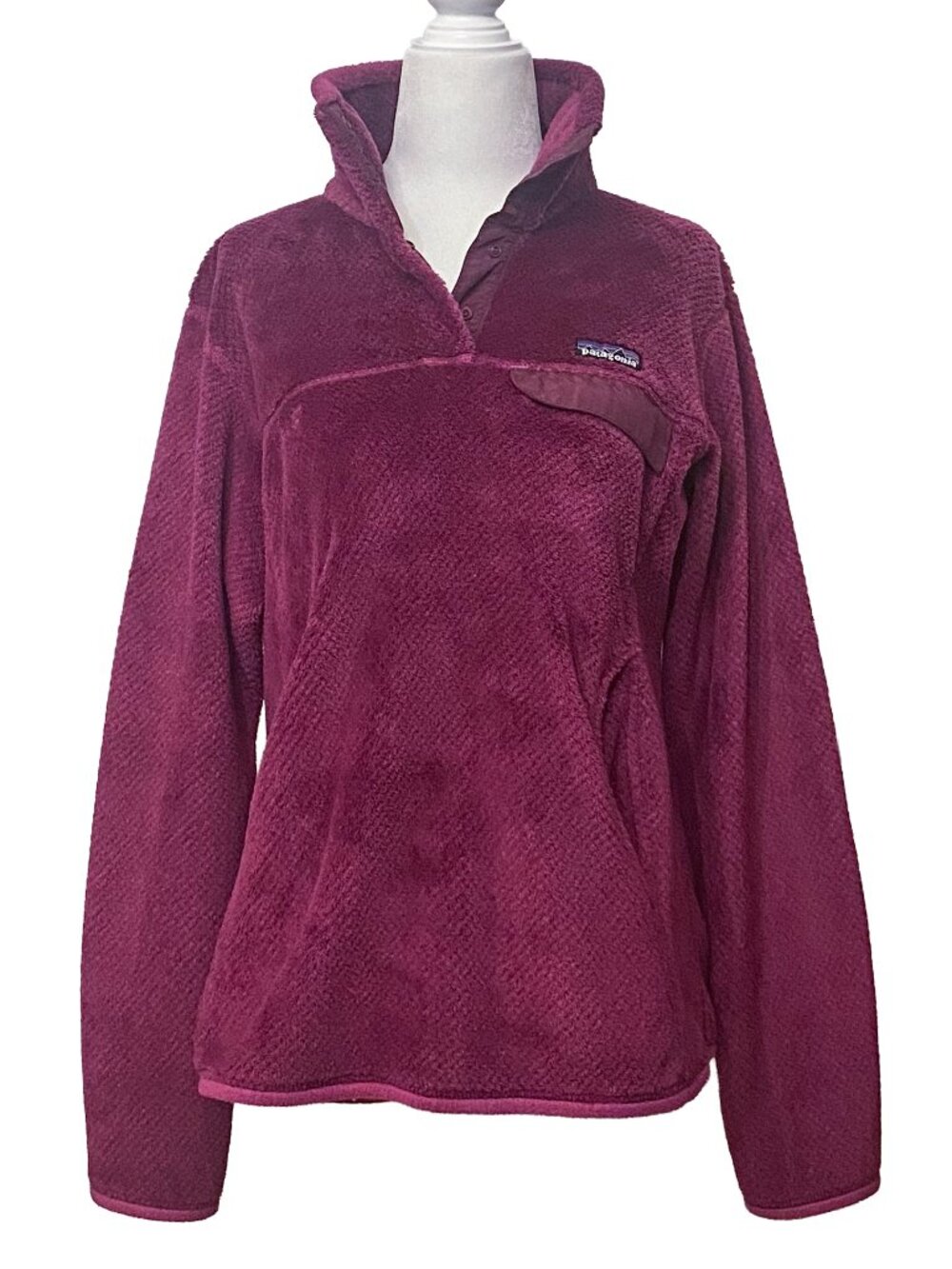Patagonia Re-Tool Snap-T Fleece Pullover Purple Magenta Women's Size Medium M